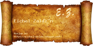 Eichel Zalán névjegykártya